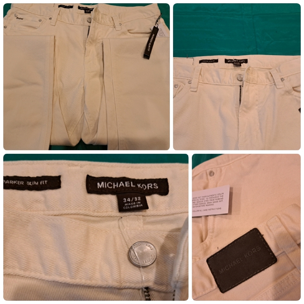 New Men's Parker Slim-Fit Stretch Jeans 34